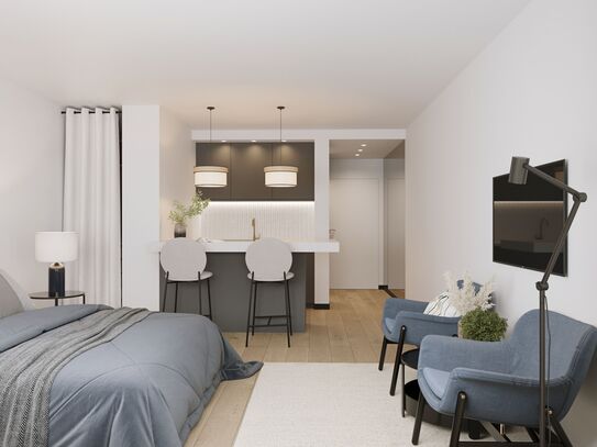 Modern eingerichtetes Studio-Apartment in Berlin-Charlottenburg