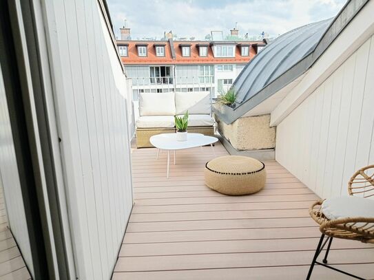 Mitten in der Stadt! 3 Zimmer Dachgeschoss mit Terrasse