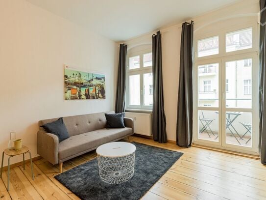 Beautiful one room apartment with balcony in Friedrichshain, Berlin - Amsterdam Apartments for Rent