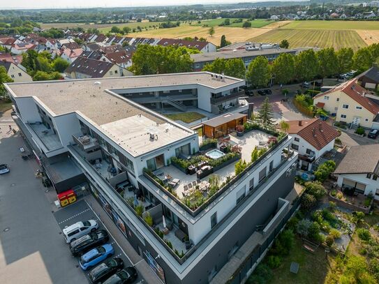 Luxuriöse Penthouse-Wohnung südlich von Frankfurt am Main mit 300 m² Wellness-Dachterrasse und Traumblick