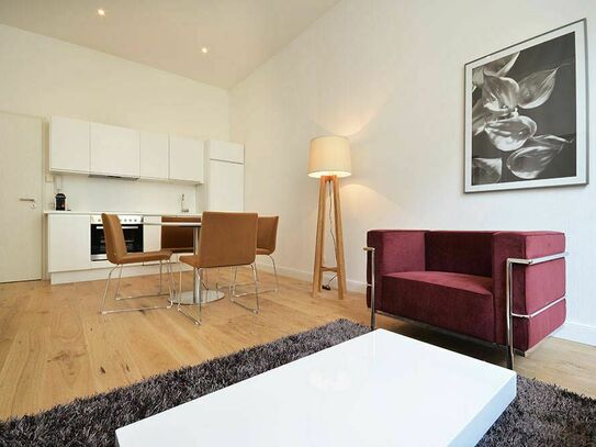Moderne Kurzzeit-Wohnung mit einem Schlafzimmer in Frankfurt am Main Nähe Römerberg in zentraler City-Lage