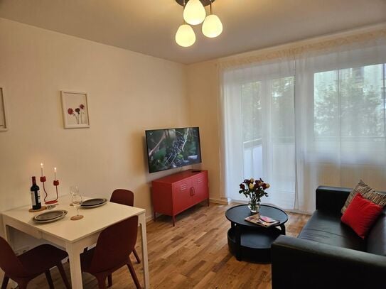 Newly renovated, comfortable flat with balcony close to Messe Frankfurt