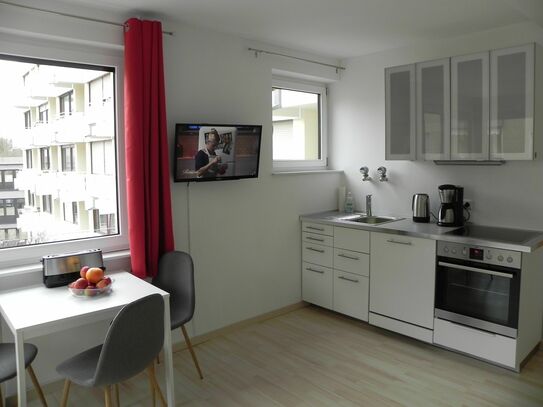 Studioapartment - zentral, Donau + Ulm-Altstadt zu Fuß, Parkplatz, Aufzug, W-LAN