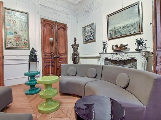 Rental Furnished Appartment - 4 Rooms - 210 m² - Grands Boulevards - Lafayette - 75008 Paris