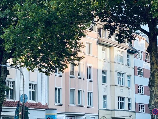 Design Art Nouveau mezzanine studio with balcony in Oberkassel