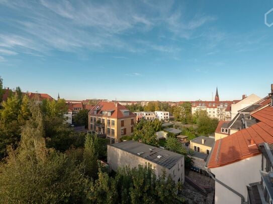 Quiet suite in Leipzig, Upper floor with own terasse, View of the skyline of Leipzig., Leipzig - Amsterdam Apartments f…