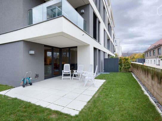 Bright modern apartment with high quality equipment and large garden terrace right at the beginning of the Bahnstadt, H…