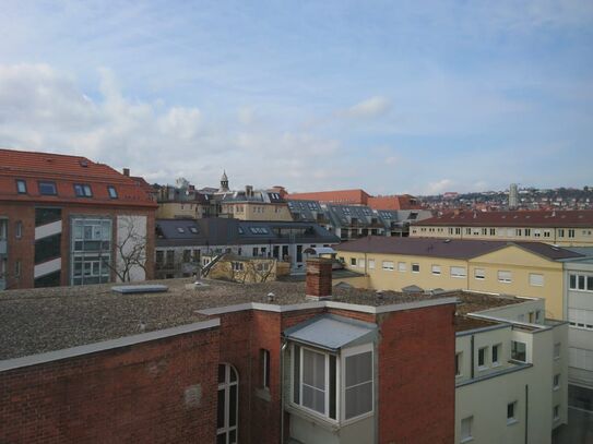 Studio mit Aussicht in Stuttgart-West bei Schwabstr S-Bahn Haltestelle