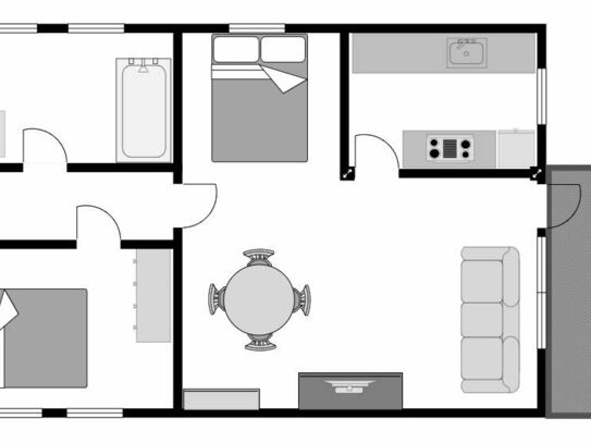 Neu renovierte Wohnung mit Balkon im Herzen von Roth