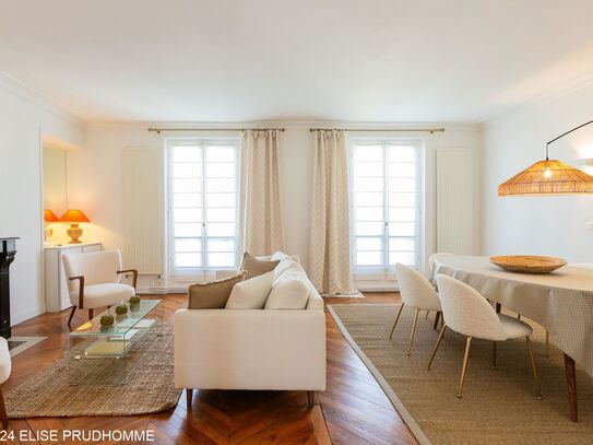 Charming furnished 3-bedroom flat in the heart of the latin quarter