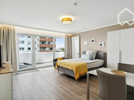 Helles 1-Zimmer Appartement über den Dächern von Frankfurt Inkl. Parkplatz | Bright 1 Bedroom Apartment Over the Roofs…