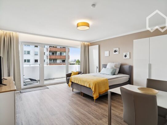 Helles, frisch renoviertes 1-Zimmer Appartement über den Dächern von Frankfurt