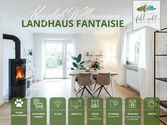 Landhaus Fantaisie mit Kamin und Garten nahe Bayreuth