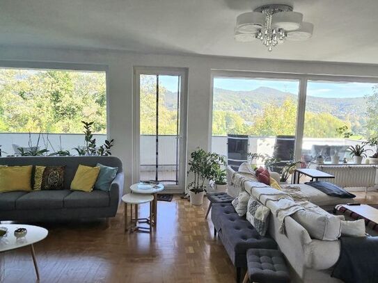 Voll möblierte 3,5-Zimmer Wohnung mit spektakulärem Blick auf Siebengebirge und Rhein in Bonn