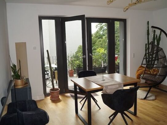 Modern furnished flat with terrace and balcony in the heart of Rostock