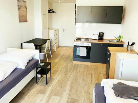 gemütliche Work & Stay Wohnung mit Balkon | cosy work & stay apartment with balcony