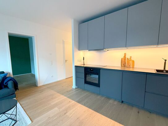 Green, urban, stylish: your new-build apartment in the trendy Hamburg-Ottensen district with underground parking space