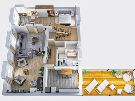 Modisches und wundervolles Studio in Bruchsal-Unetrgombach | Fantastic & wonderful apartment in Bruchsal-Untergrombach