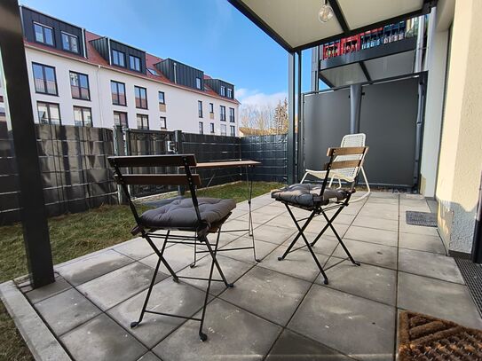 Schöne neu gebaute STUDIO Wohnung mit Garten und Parkplatz | 990 € - 42 m² - 1.0 Zi.