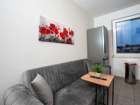 Serviceroom24 - Apartment 2 in Duisburg WLAN - Smart-TV - 24-7 Check-in und Küche