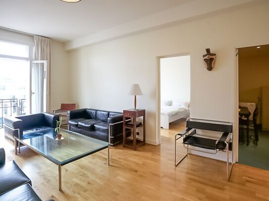 elegant 2-bedroom apartment spans 72 sqm, offering ample space and comfort for your stay