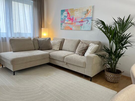 Furnished 3-Room Apartment with Garden in Eschborn-Niederhöchstadt – Flexible from April 2025