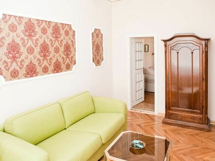 Helles und gemütlich ausgestattetes 3-Zimmer-Apartment, das den Charme einer Wiener Gründerzeitwohnung perfekt entfaltet