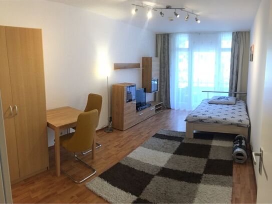 TOP LOCATION - Furnished 1-room apartment with balcony in Ludwigsvorstadt-Isarvorstadt