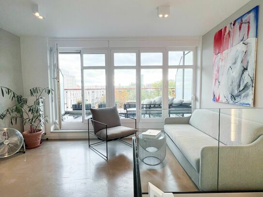 Helles Designer-Maisonette-Studio mit zwei Sonnen-Terrassen