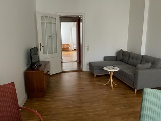 Quiet Gründerzeit apartment with balcony overlooking garden near Savignyplatz, Charlottenburg