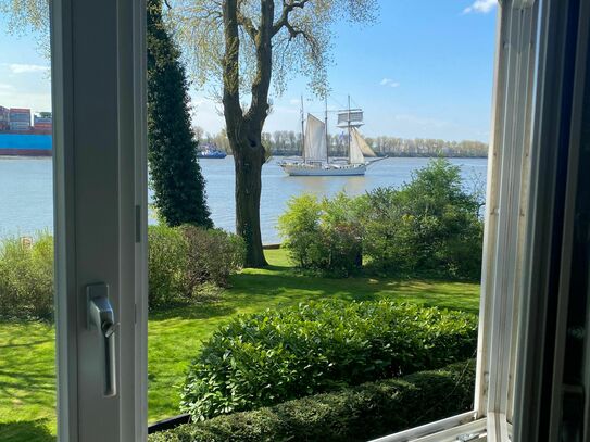 Wohnung am Strand mit Elbblick