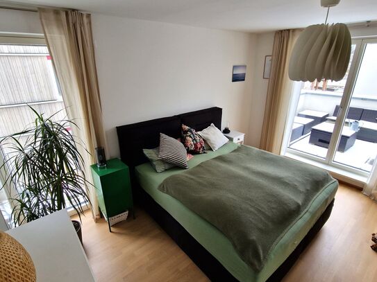 Modern maisonette apartment - furnished - Passive House in Prinz Eugen Park - 2 floors