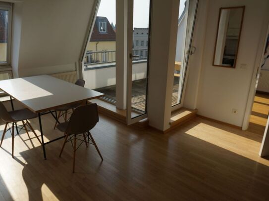 Loft with roof terrace and view of the Spree in Kreuzberg, Berlin - Amsterdam Apartments for Rent