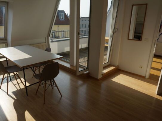 Loft with roof terrace and view of the Spree in Kreuzberg