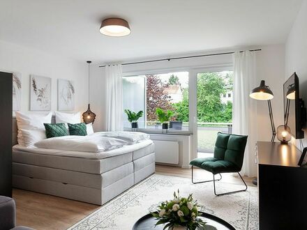 Stilvolles, fantastisches Studio Apartment in Petersberg | ★Apt.Liobablick 2★Fulda/Petersberg★1-Zi.mit Balkon