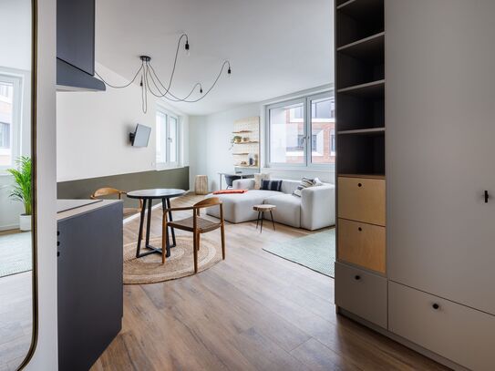 Möbliertes großes Studio-Apartment am Hauptbahnhof