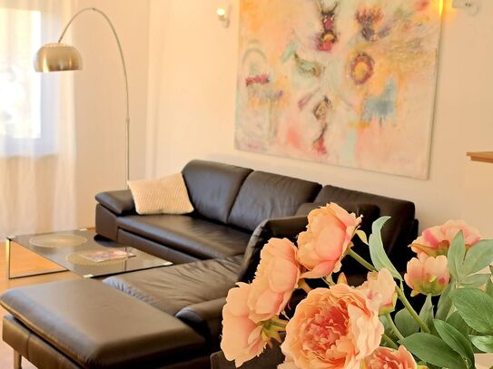Art Apartment mit Dachterrasse und Flair, ruhig, vor den Toren Frankfurts