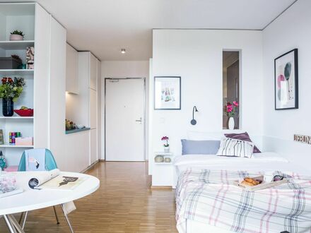 Modernes Serviced Apartment am Olympiapark mit Fitnessstudio, nur 9 min zum Hauptbahnhof