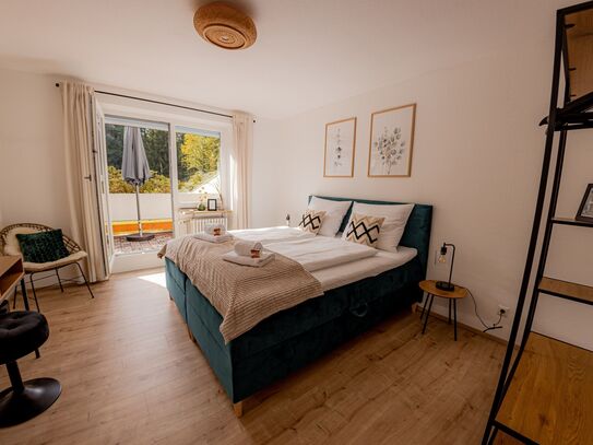 Tolle möblierte 2 Zimmer Wohnung mit Vollausstattung in ruhiger und zentraler Lage von Passau *große Terrasse* Smart TV