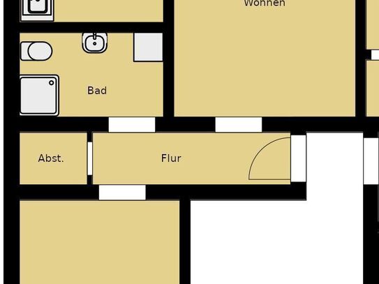 Apartment mit 2 Schlafzimmer Bis zu 4 Gästen Zentral Parken WLAN