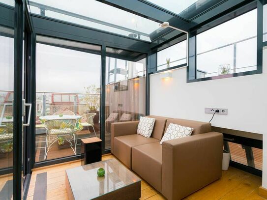 Klein aber oho: Extravagantes Penthouse mit Dachterrasse