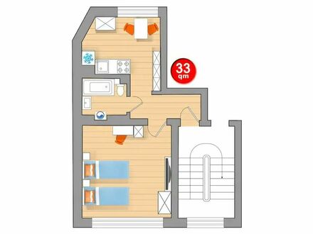 Apartment 33QM - Dortmund City, Hbf