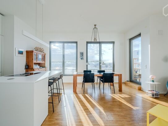 Großzügiges Penthouse-Wohnen mit atemberaubendem Terrassenblick in Mitte