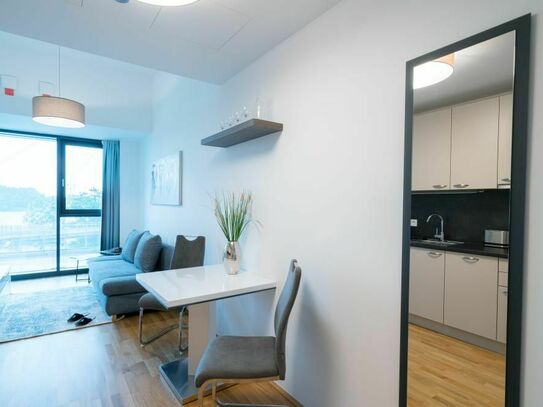 Clever gestaltetes Microliving-Apartment in zentraler Lage mit der Donau zu Ihren Füßen