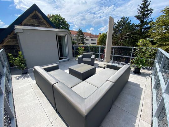 Modernes Galerie-Apartment mit Dachterrasse auf Zeit in Bayreuth