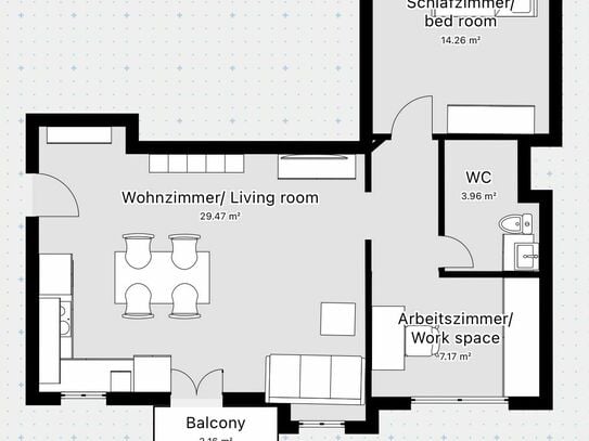 sehr helle, schöne 2,5 zi wohnung am Gesundbrunnen/Mitte