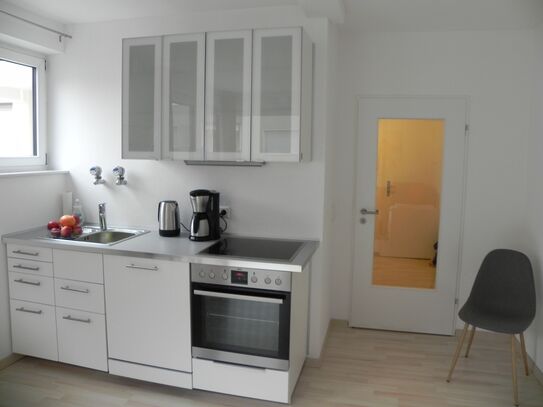 Studio-Apartment - centrally located, Danube + Ulm by foot, private parking, lift, W-LAN