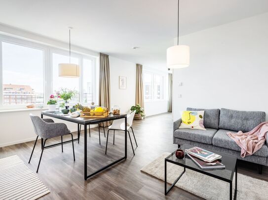 Furnished new-build apartment in the heart of Hamburg, open-ended tenancy agreement