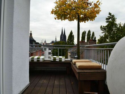 Hochwertig möblierte Penthousewohnung mit Domblick, Altstadt Nord am Klingelpützpark