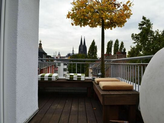 Hochwertig möblierte Penthousewohnung mit Domblick, Altstadt Nord am Klingelpützpark